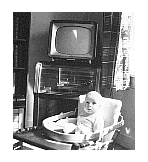 Photo of me in front of the notorious grammophone - Spring 1959