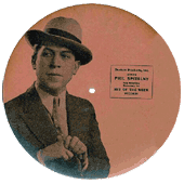Phil Spitalny on the back of an early 1932 record - courtesy of Hans Koert, Holland