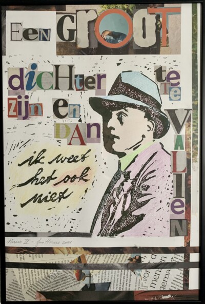 2021 – linosnede en collage | 40×27