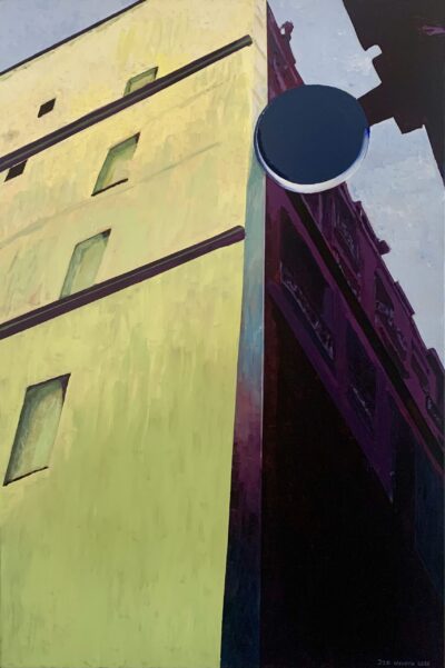 Acryl op doek | 120 x 80 cm | Onderdeel van het project “Margoton Batignolles" <a href="https://hovers.nl/margoton-batignolles/" > Klik voor meer info over dit project.</a>